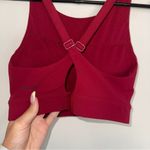 Storia Stori Red Maroon High Neck Sports Bra Crop Top criss cross back 4 XS-S Photo 5