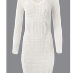 Venus ✨ Cable Knit Sweater Sz Medium Cream Dress✨ Photo 5