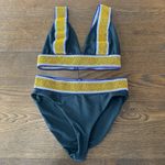 Elysiian  Size Medium High Waist Bikini Bali Navy Photo 1