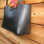 Kate Spade  Black Sweetheart Pink Kyra Arbour Hill Leather Tote Photo 7