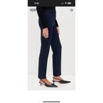 Theory  NWT womens 6 Navy & white Traceable Wool pinstriped Cropped Pants Photo 11