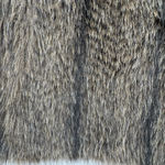 Vintage 70s Faux Raccoon Fur Jacket Knit Sleeves Toggle Buttons Stern & Mann’s Brown Size M Photo 3