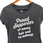 Wound Up Women’s Messy Hair and No Makeup Graphic T-Shirt Photo 2