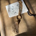 Madewell Chain Tassel Bag Charm in Polished Bronze Gold *Flawed* Photo 6