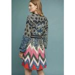 Anthropologie  Maeve Colorful Mixed Chevron Print Dress Pockets size 10 Petite Photo 2