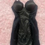Black lace lingerie dress with mesh and lace details Photo 0