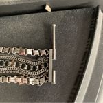 Juicy Couture Pam Gela Multi Chain Wide Floral Charm Bracelet Silver New Photo 6