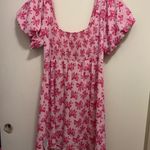 ASOS  Design Womens Mini Dress Size 12 Light Pink With Hot Pink Bows Print NWOT Photo 5