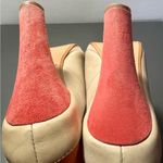 ANTHROPOLOGIE MISS ALBRIGHT Retro Colorblock Ankle Strap Heels Orange Size 7 Photo 6