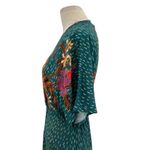 Anthropologie Bl-nk London The Tatiana Kaftan Dress Floral Print Green One Size Photo 8