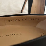 Giuseppe Zanotti Leather Pumps Heels Black Stiletto size 39 US 9 Classic NWOB Photo 9