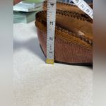 Clarks Artisan Collection Women's Stitched Wedge Mule Clog Rust Brown Leather 10 Photo 10