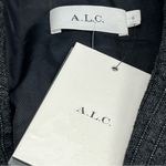 ALC Frank A.L.C. Chadwick Metallic Stripe Double Breasted Blazer‎ Jacket Size 6 90s NEW Photo 2