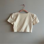 Aritzia cream contour crop top Photo 1