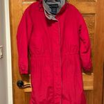 Lands' End Women’s Red Air Core 200 Polar tec Hooded Parka Size Sm Photo 0