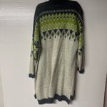 Ashley Stewart Cardigan Women Plus 22 Colorful Open Front Pockets Fair Isle Long Photo 4