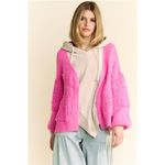 Davi & Dani nwt Side Slit Open Front Long Sleeve Cardigan Photo 5