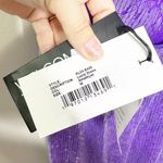 Retrofête Retrofete Lucie Sequin Lace Semi Sheer Maci Dress Amethyst Purple Medium NEW Photo 10