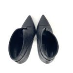 Proenza Schouler Proenza Shouler Embossed Black Leather V Cut Pump High Heel Booties Size 38 Photo 2