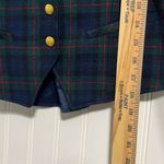 Pendleton Vtg  Petites 4 Tartan Plaid 100% WOOL Vest Gold Button USA Tailored Photo 5