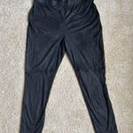 Free People Women's  Black Suede Pants sz L Photo 0