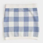 Tilly's NWT gingham plaid knit mini skirt Photo 0
