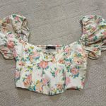 ZARA Floral Corset Top Photo 1