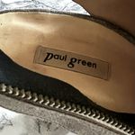 Paul Green Cayanne Booties Ankle Metallic Open Toe Block Heel 6 Champagne Chic Photo 11