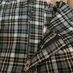 American Eagle NWT Womens Shorts Gray Black Plaid Cuff Hem Pleated Front Size 4 Photo 9