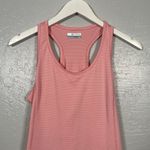 Columbia Women M Pink Stripe Racerback Tank Top Athletic Workout Outdoor Photo 2