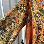 Natural Life  Floral Boho 3/4 Sleeve Button Front Rayon Tunic Shirt Dress Size XL Photo 5