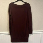 Athleta Burgundy Studio Barre 2.0 sweatshirt dress size X small Photo 9