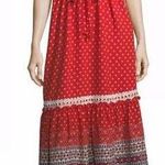 MISA Los Angeles LA Larsen Off Shoulder Bohemian Print Long Prairie Dress NWT Photo 1