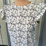 Nation Ltd ‎ Paulette Floral Flutter Sleeve Pima Cotton Top Cottagecore Photo 4