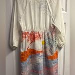 Anthropologie  Mermaid Cotton/ Silk Blend Swim Cover/ Dress Size Medium Photo 3