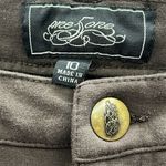 One 5 One  Brown Rhinestone Embellished 5 Pocket Low Rise Stretch Pants Womens 10 Photo 13