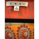 CAbi Paisley Patchwork Tie Front Satin Kimono Cardigan Large 914 Multicolor Boho Photo 3