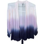 Revolve Young, Fabulous & Broke Dyed Tie Front Balloon Sleeve Tie Front Cardigan Photo 1