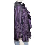 Vintage 90s Y2K Whimsigoth Gothic Purple Button Down Blouse. Small. Fairy Vampy Photo 4