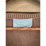 Everlane Organic Cotton Puff Sleeve Button Sweater Top in Rust Women’s sz Medium Photo 7