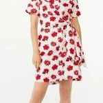 Free Assembly Floral Wrap Shirt Dress Womens XS White Red Photo 0