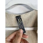 Marla Wynne Tan Boxy Cardigan Poncho Open Front w Pockets Size M/L Linen Blend Size L Photo 13