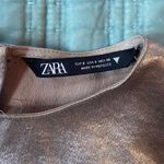 ZARA Metallic Silver Top Photo 2