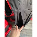 Vintage 1980s STUDIO 1 Black Button Midi Trench Dress Gothic Alt Artsy Whimsy Size L Photo 4