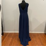 Mac Duggal  55283 Midnight Blue Sleeveless Gown 10 Photo 3
