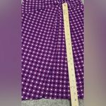 Michael Kors Sheath Dress Womens Extra Small Purple Diamond Print Midi Stretch Photo 8