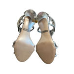 Badgley Mischka  Evoke Dress Sandal High Heel Silver Metallic Size 6.5 Women's Photo 13