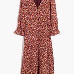 Madewell ππ Long-Sleeve Crossover Midi Dress ~ Clipdot Spring Prairie 12 Photo 5