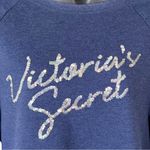 Victoria's Secret Victoria’s Secret Blue Sequin Logo Sweatshirt Photo 2