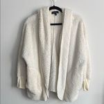 Derek Heart  Cream Hooded Cardigan Size S Photo 0